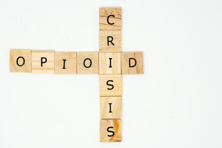 Opioid crisis domino words