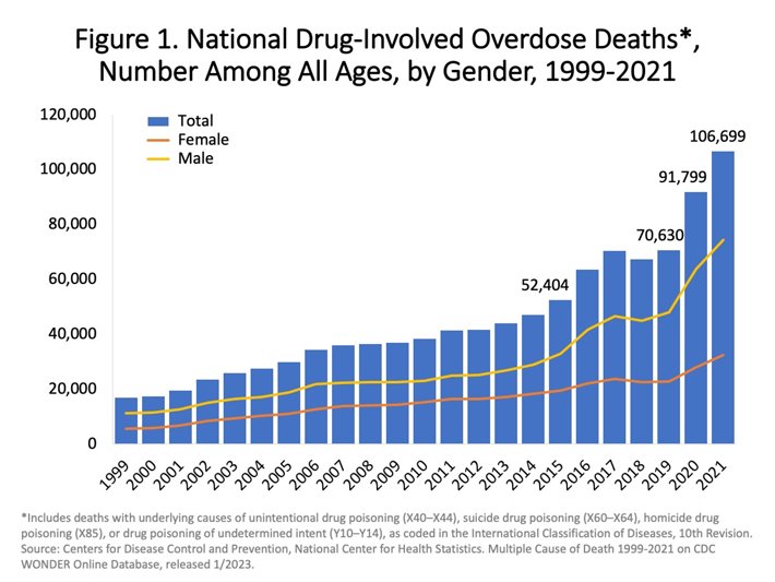 Drug overdose death rate